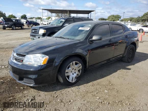 2013 Dodge Avenger SE с VIN 1C3CDZAB3DN638178, выставлен на аукционе Copart как лот 72099534 с пробегом 86 827 миль миль и Списание • Salvage title. История ставок и продаж доступна на DreamBid. Изображение 1.