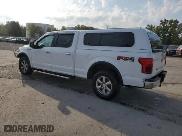 2019 Ford F-150 Lariat with VIN 1FTFW1E45KFA43761, listed as a Copart auction lot 81121595 with 42,765 mi miles and Salvage title. Bid and sale history available at DreamBid. Image 2.