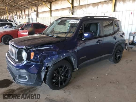 2018 Jeep Renegade Altitude with VIN ZACCJABB4JPJ29379, listed as a Copart auction lot 80031015 with 106,259 mi miles and Salvage title. Bid and sale history available at DreamBid. Image 1.