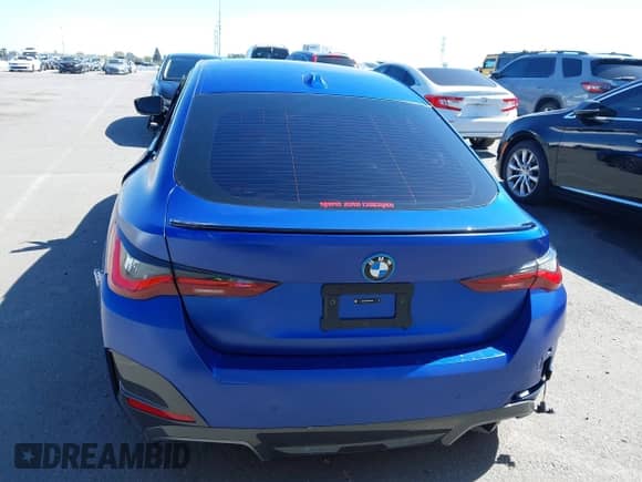 2024 BMW i4 eDrive40 with VIN WBY73AW07RFS43770, listed as a IAAI auction lot 41689504 with 14,684 mi miles and . Bid and sale history available at DreamBid. Image 16.