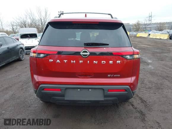 2024 Nissan Pathfinder SV with VIN 5N1DR3BC8RC300764, listed as a IAAI auction lot 41941806 with 4,543 mi miles and . Bid and sale history available at DreamBid. Image 16.