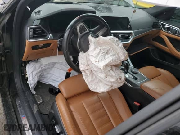 2022 BMW 4 Series M440i xDrive с VIN WBA13AW08NFM18168, выставлен на аукционе Copart как лот 55279005 с пробегом Не указан миль и Списание • Salvage title. История ставок и продаж доступна на DreamBid. Изображение 8.