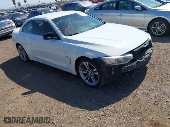 2015 BMW 4 Series 428i with VIN WBA3V7C58FP771642, listed as a IAAI auction lot 42524828 with 64,440 mi miles and . Bid and sale history available at DreamBid. Image 1.