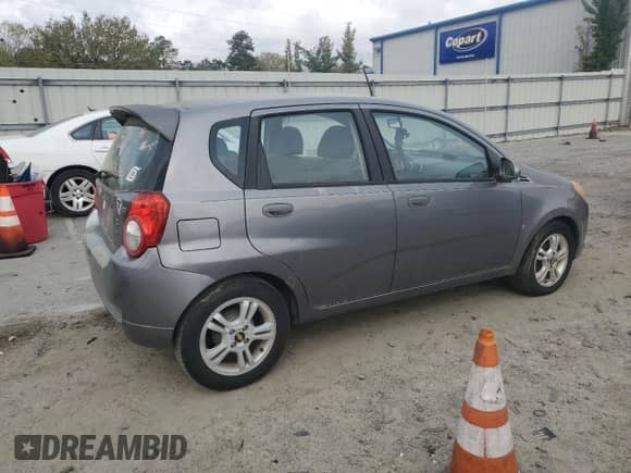 2009 Chevrolet Aveo 2LT with VIN KL1TG66E29B657115, listed as a Copart auction lot 50467715 with 124,489 mi miles and Clean title. Bid and sale history available at DreamBid. Image 3.
