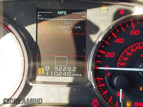 2016 Subaru WRX Premium with VIN JF1VA1E61G9828057, listed as a IAAI auction lot 43245049 with 110,240 mi miles and . Bid and sale history available at DreamBid. Image 15.