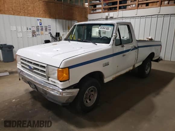 1989 Ford F-150 with VIN 1FTEF14Y7KKB65464, listed as a Copart auction lot 85364165 with 88,573 mi miles and Salvage title. Bid and sale history available at DreamBid. Image 1.