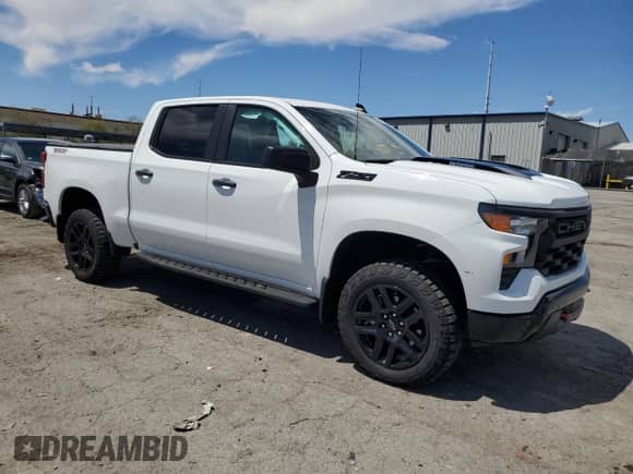 2024 Chevrolet Silverado 1500 Custom Trail Boss z VIN 3GCUDCE87RG454311, wystawiony jako Copart lot #66486955 z przebiegiem 3 402 mil mil oraz Szkoda całkowita • Salvage title. Historia ofert i sprzedaży dostępna na DreamBid. Obrazek 4.