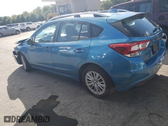 2018 Subaru Impreza Premium with VIN 4S3GTAD69J3728135, listed as a Copart auction lot 84726165 with Not provided miles and Salvage title. Bid and sale history available at DreamBid. Image 2.