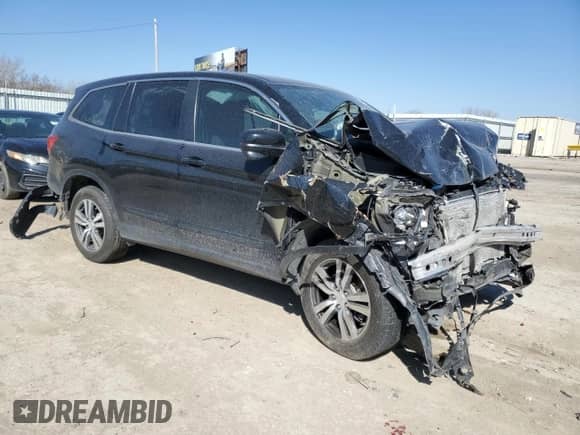 2017 Honda Pilot EX with VIN 5FNYF6H38HB103036, listed as a Copart auction lot 48309625 with Not provided miles and Salvage title. Bid and sale history available at DreamBid. Image 4.