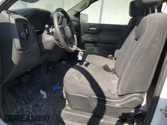 2022 Chevrolet Silverado 1500 Work Truck with VIN 3GCNWAEK8NG219148, listed as a Copart auction lot 53977185 with 36,668 mi miles and Salvage title. Bid and sale history available at DreamBid. Image 7.