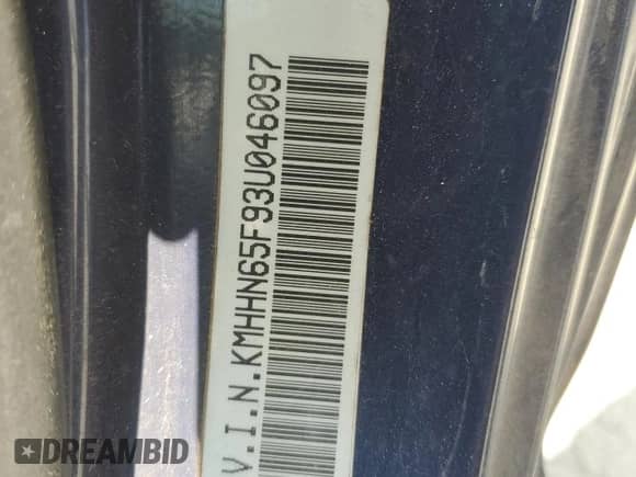 2003 Hyundai Tiburon GT с VIN KMHHN65F93U046097, выставлен на аукционе Copart как лот 66706235 с пробегом 158 369 миль миль и Списание • Salvage title. История ставок и продаж доступна на DreamBid. Изображение 13.