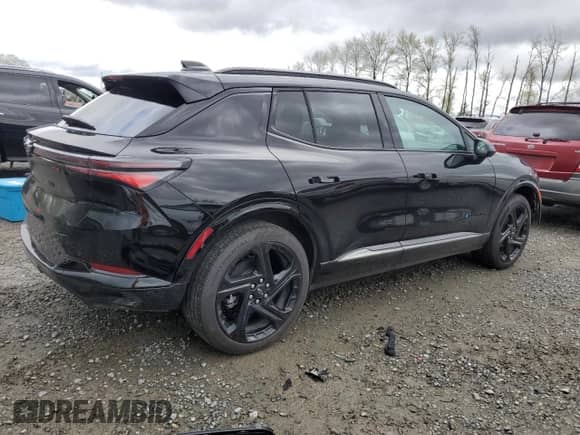 2025 Chevrolet Equinox EV RS с VIN 3GN7DSRR6SS113860, выставлен на аукционе Copart как лот 52037555 с пробегом 3 392 миль миль и Списание • Salvage title. История ставок и продаж доступна на DreamBid. Изображение 3.