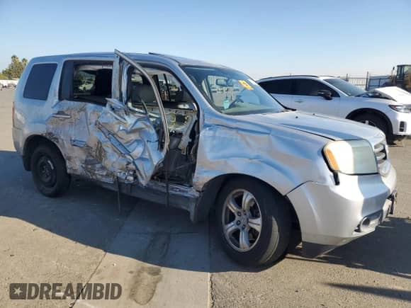 2013 Honda Pilot EX-L with VIN 5FNYF4H75DB027860, listed as a Copart auction lot 80401465 with 187,691 mi miles and Salvage title. Bid and sale history available at DreamBid. Image 4.