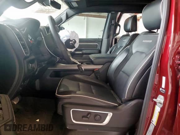 2025 Ram 1500 Laramie with VIN 1C6SRFJP9SN520448, listed as a Copart auction lot 71697495 with 5,635 mi miles and Salvage title. Bid and sale history available at DreamBid. Image 7.