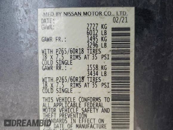 2021 Nissan Frontier SV with VIN 1N6ED0EB6MN704567, listed as a Copart auction lot 86277535 with 75,470 mi miles and Clean title. Bid and sale history available at DreamBid. Image 12.