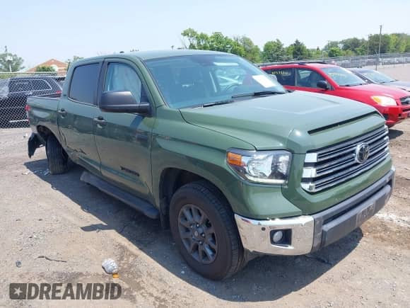 2021 Toyota Tundra SR5 with VIN 5TFDY5F19MX023796, listed as a IAAI auction lot 42423231 with 59,149 mi miles and . Bid and sale history available at DreamBid. Image 1.
