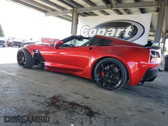2019 Chevrolet Corvette Z06 3LZ with VIN 1G1YU2D67K5606590, listed as a Copart auction lot 72090335 with 60,275 mi miles and Salvage title. Bid and sale history available at DreamBid. Image 2.