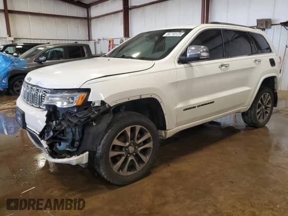 2018 Jeep Grand Cherokee High Altitude z VIN 1C4RJFCG5JC137404, wystawiony jako Copart lot #56718125 z przebiegiem 88 481 mil mil oraz Szkoda całkowita • Salvage title. Historia ofert i sprzedaży dostępna na DreamBid. Obrazek 1.