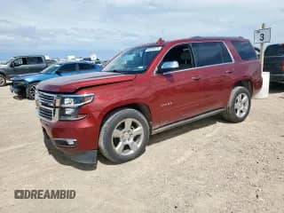 2017 Chevrolet Tahoe Premier with VIN 1GNSKCKC4HR125254, listed as a Copart auction lot 66386075 with 124,090 mi miles and Salvage title. Bid and sale history available at DreamBid. Image 1.