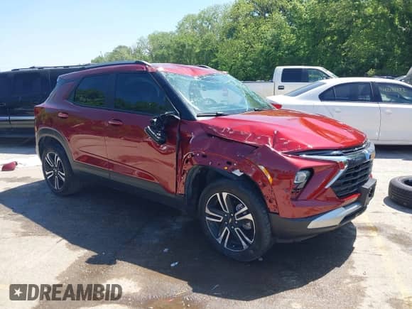 2024 Chevrolet TrailBlazer LT с VIN KL79MRSL3RB104102, выставлен на аукционе IAAI как лот 42205373 с пробегом 22 698 миль миль и . История ставок и продаж доступна на DreamBid. Изображение 1.