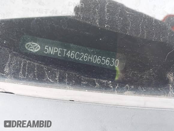 2006 Hyundai Sonata GL с VIN 5NPET46C26H065630, выставлен на аукционе IAAI как лот 43550209 с пробегом 130 471 миль миль и . История ставок и продаж доступна на DreamBid. Изображение 12.