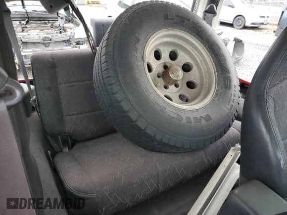 2001 Jeep Wrangler Sport with VIN 1J4FA49S11P339047, listed as a Copart auction lot 85923625 with 144,267 mi miles and Salvage title. Bid and sale history available at DreamBid. Image 10.