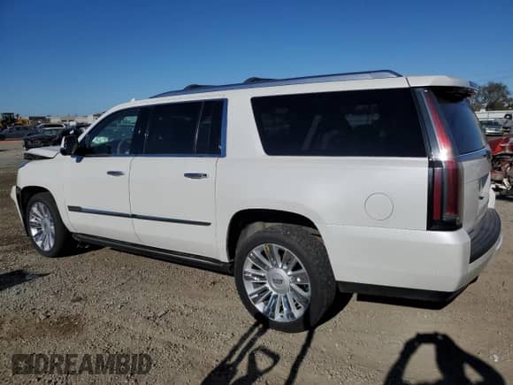 2017 Cadillac Escalade ESV Platinum с VIN 1GYS4KKJ7HR242820, выставлен на аукционе Copart как лот 88243255 с пробегом 55 145 миль миль и Списание • Salvage title. История ставок и продаж доступна на DreamBid. Изображение 2.