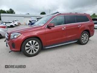 2017 Mercedes-Benz GLS 450 with VIN 4JGDF6EEXHA832227, listed as a Copart auction lot 62850295 with 102,079 mi miles and Salvage title. Bid and sale history available at DreamBid. Image 1.