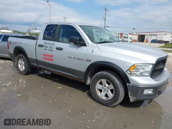 2011 Ram 1500 SLT с VIN 1D7RV1GT2BS679197, выставлен на аукционе IAAI как лот 43059227 с пробегом 179 266 миль миль и . История ставок и продаж доступна на DreamBid. Изображение 1.