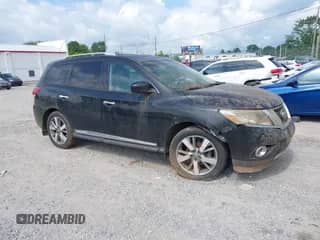2013 Nissan Pathfinder Platinum with VIN 5N1AR2MM4DC610342, listed as a IAAI auction lot 42741319 with 176,229 mi miles and . Bid and sale history available at DreamBid. Image 1.
