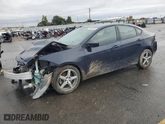 2013 Dodge Dart Aero with VIN 1C3CDFAH4DD216140, listed as a Copart auction lot 85333455 with 110,639 mi miles and Salvage title. Bid and sale history available at DreamBid. Image 1.
