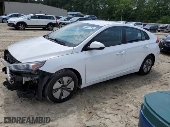 2022 Hyundai Ioniq Blue with VIN KMHC65LC2NU276612, listed as a Copart auction lot 63601265 with 187,562 mi miles and Salvage title. Bid and sale history available at DreamBid. Image 1.