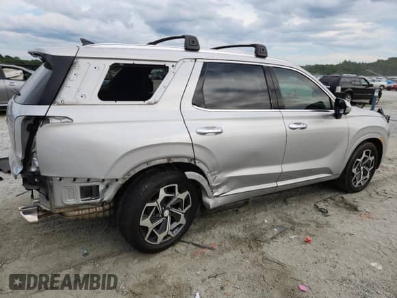 2021 Hyundai Palisade Calligraphy z VIN KM8R74HE3MU331353, wystawiony jako Copart lot #70141705 z przebiegiem 87 678 mil mil oraz Szkoda całkowita • Salvage title. Historia ofert i sprzedaży dostępna na DreamBid. Obrazek 3.