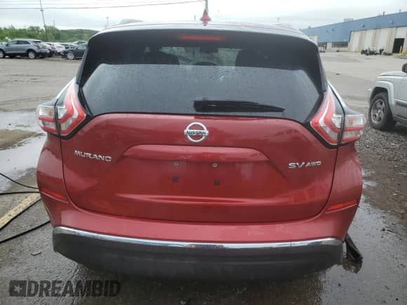 2017 Nissan Murano S with VIN 5N1AZ2MH6HN177006, listed as a Copart auction lot 63764125 with 107,883 mi miles and Clean title. Bid and sale history available at DreamBid. Image 6.