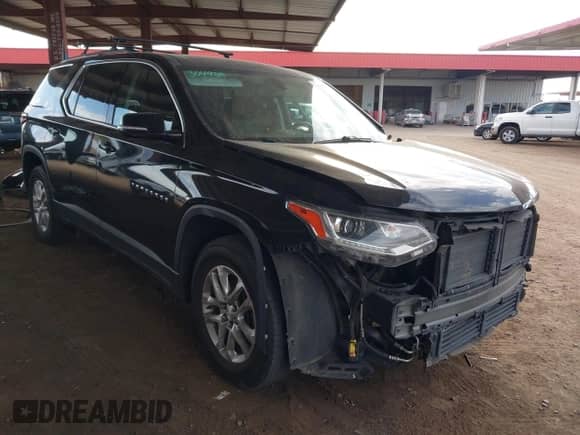 2018 Chevrolet Traverse LT Cloth with VIN 1GNEVGKW9JJ111294, listed as a IAAI auction lot 42909807 with 96,624 mi miles and . Bid and sale history available at DreamBid. Image 1.