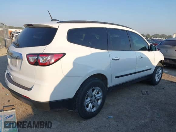 2017 Chevrolet Traverse LS с VIN 1GNKRFED4HJ349916, выставлен на аукционе IAAI как лот 43212786 с пробегом 119 501 миль миль и . История ставок и продаж доступна на DreamBid. Изображение 4.