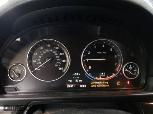 2013 BMW 5 Series 535i xDrive with VIN WBAFU7C53DDU70419, listed as a Copart auction lot 47932655 with 110,951 mi miles and Salvage title. Bid and sale history available at DreamBid. Image 9.