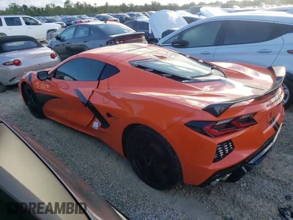 2021 Chevrolet Corvette 2LT z VIN 1G1YB2D42M5112127, wystawiony jako Copart lot #73913924 z przebiegiem 7 040 mil mil oraz Nie do naprawy • Non repairable. Historia ofert i sprzedaży dostępna na DreamBid. Obrazek 2.