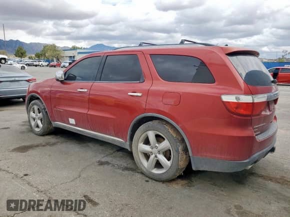 2011 Dodge Durango Citadel with VIN 1D4SE5GT8BC593618, listed as a Copart auction lot 69955785 with 168,747 mi miles and Salvage title. Bid and sale history available at DreamBid. Image 2.