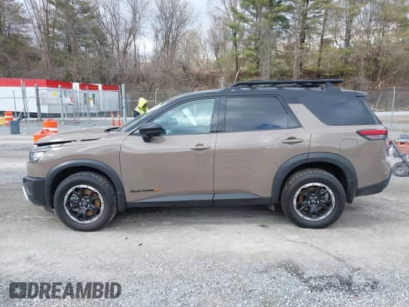 2023 Nissan Pathfinder Rock Creek with VIN 5N1DR3BD9PC254223, listed as a IAAI auction lot 41738783 with 21,231 mi miles and . Bid and sale history available at DreamBid. Image 14.