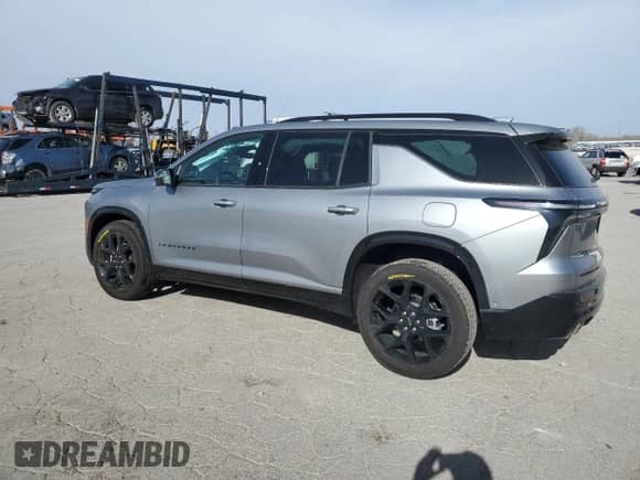 2025 Chevrolet Traverse AWD RS с VIN 1GNEVLRS7SJ152410, выставлен на аукционе Copart как лот 49700625 с пробегом 2 105 миль миль и Списание • Salvage title. История ставок и продаж доступна на DreamBid. Изображение 2.