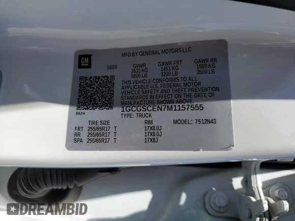 2021 Chevrolet Colorado 2WD LT z VIN 1GCGSCEN7M1157555, wystawiony jako Copart lot #66125875 z przebiegiem 73 632 mil mil oraz Szkoda całkowita • Salvage title. Historia ofert i sprzedaży dostępna na DreamBid. Obrazek 13.