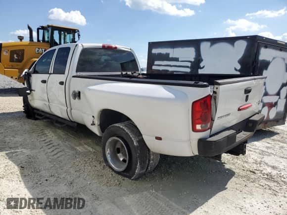 2005 Dodge 3500 SLT with VIN 3D7MS48C75G849228, listed as a Copart auction lot 65838885 with 357,785 mi miles and Salvage title. Bid and sale history available at DreamBid. Image 2.