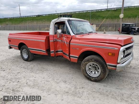 1970 Chevrolet Silverado 1500 z VIN CE140A106878, wystawiony jako Copart lot #55591195 z przebiegiem 74 781 mil mil oraz Szkoda całkowita • Salvage title. Historia ofert i sprzedaży dostępna na DreamBid. Obrazek 4.