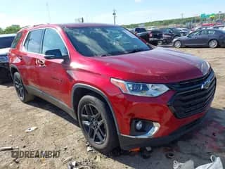 2019 Chevrolet Traverse LT z VIN 1GNEVHKW7KJ320203, wystawiony jako IAAI lot #42171498 z przebiegiem 162 524 mil mil oraz . Historia ofert i sprzedaży dostępna na DreamBid. Obrazek 1.