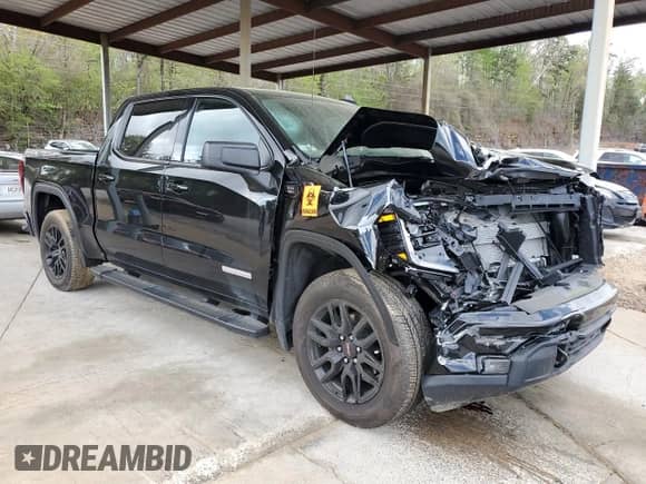2024 GMC Sierra 1500 Elevation with VIN 3GTUUCE89RG397769, listed as a Copart auction lot 49845365 with 3,510 mi miles and Clean title. Bid and sale history available at DreamBid. Image 4.
