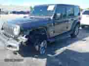 2021 Jeep Wrangler Unlimited Sahara z VIN 1C4HJXEN3MW525716, wystawiony jako IAAI lot #42974390 z przebiegiem 87 931 mil mil oraz . Historia ofert i sprzedaży dostępna na DreamBid. Obrazek 6.
