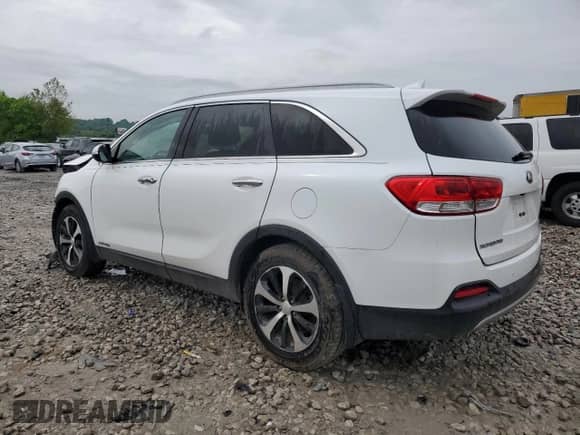 2017 Kia Sorento EX z VIN 5XYPHDA50HG270120, wystawiony jako Copart lot #56504135 z przebiegiem Nie podano mil oraz Szkoda całkowita • Salvage title. Historia ofert i sprzedaży dostępna na DreamBid. Obrazek 2.
