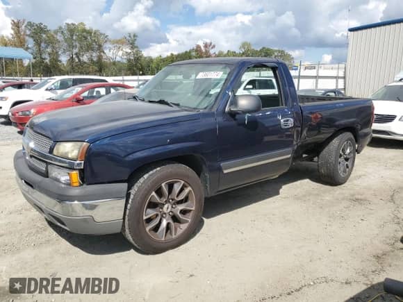 2005 Chevrolet Silverado 1500 LS с VIN 1GCEC14V35Z140989, выставлен на аукционе Copart как лот 73601774 с пробегом 236 233 миль миль и Списание • Salvage title. История ставок и продаж доступна на DreamBid. Изображение 1.