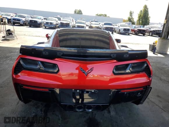 2019 Chevrolet Corvette Z06 3LZ with VIN 1G1YU2D67K5606590, listed as a Copart auction lot 72090335 with 60,275 mi miles and Salvage title. Bid and sale history available at DreamBid. Image 6.